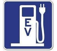 JINKAIRUI - Segno quadrato in metallo e più veicolo elettrico federale (EV) stazione di ricarica per casa, ufficio, bar, decorazione della parete per interni ed esterni, cartello del cortile,