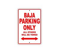 JINKAIRUI Targa decorativa da parete con scritta in lingua inglese "Only All Others Be Towed" (lingua italiana non garantita)