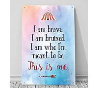 JINKAIRUI The Greatest Showman This is Me Targa in metallo 15,2 x 20,3 cm