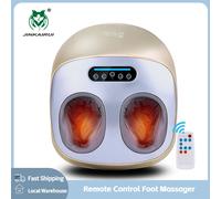 JinKaiRui vibratore elettrico massaggiatore plantare assistenza sanitaria massaggio terapia di riscaldamento a infrarossi Shiatsu impastatrice macchina a pressione d'aria