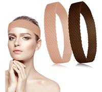 Jinlaili 2 Pezzi Fascia Parrucche di Antiscivolo, Fascia Capelli in Silicone, Fascia Parrucche Elastica, Accessori per Parrucca Fissa, Senza Cuciture, Fascia Parrucca per Parrucca Sport Yoga(B)