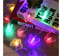 Jinlaili 3 Metri 20 LED Luci Stringa a Forma di Farfalla, Multicolore Catena Luminosa per Interno Esterni, Stringa Luci LED Batteria, luci Decorative per Casa Giardino Festa Matrimoni Natale Halloween
