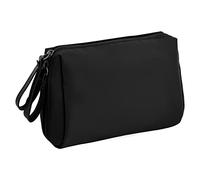 Jinlaili Borsa Cosmetici Nero, Pochette per Viaggio Impermeabile, Toilette Professionale, Trousse Trucchi da Donna, Piccola a Mano