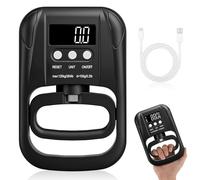 Jinlaili Forza Trainer Elettronico 264lb/120 kg, Grip Strength Trainer, Digital Hand Dynamometer, Manometro di Forza di Presa Per Sport Casa Scuola, Schermo a LED, Tester Digitale per Allenamento