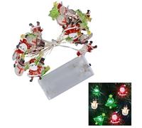 Jinlaili Luci Albero di Natale, 3 Metri 30 LED Luci di Natale, Catena Luminosa a Batteria Luci Stringa Natalizie Decorazione, Luci Stringa Fiocco Di Neve, Stringa Natalizie per Decorazione Casa (A)