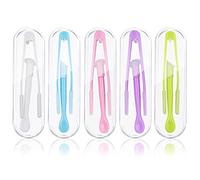 Jinlaili Pinzette per Lenti a Contatto, Pinzette e Ventosa Lenti Contatto, Inseritore per Lenti Contatto, Ventosa Silicone,Strumenti di Rimozione Lenti Contatto per Viaggi Attività all'Aperto
