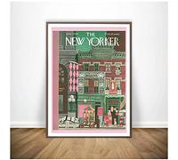 JINLIMAO Pittura di opere d'arte su tela 30 * 50CM Senza Cornice New Yorker Magazine Abstraction Gallery Poster Canvas Wall Art Room Pictures for Bedroom Gifts Decor