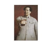 JINLIMAO Quadro A Olio su Tela 40 * 60CM Senza Cornice Mao Zedong Poster e Wall Art Modern Family camera da letto Decor