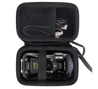 JINMEI Custodia rigida in EVA compatibile con PENTAX WG-8/WG-90/RICOH WG-7/WG-6/WG-80/WG-70, custodia impermeabile per fotocamera digitale, Nero, Custodia