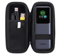 JINMEI Custodia rigida in EVA compatibile con Power Bank UGREEN da 25.000 mAh 2000 W/UGREEN 20000 mAh 165 W, custodia protettiva da viaggio nera