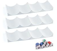 jinminamz 3 Pezzi Portabottiglie Frigo, Blocca Porta Bottiglie Frigorifero Acqua, Universale Ferma Bottiglie per Frigorifero per Cucina, Frigorifero, Cantinetta per Vini,Grigio