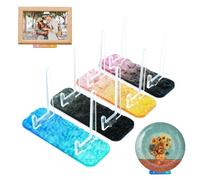 jinminamz Porta Piatti da Esposizione, Espositore Carte, Portapiatti, Acrilico Espositore Carte Pokemon Adatto per Cornici, Cartoncini, Foto con Spessore Fino a 1,7 CM 4 Pezzi