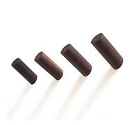 JINMURY Appendiabiti in Legno Naturale Cappello Montato a Muro Vintage Wall Decor Singolo Organizer appendini, Fatto a Mano Artigianale, 4 Pezzi Noce