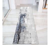 Jinnrug Tappeto da corridoio contemporaneo stretto per ingresso, soggiorno, antiscivolo, decorativo, 100cm/1,5m/2m/300cm/350cm/4m/5m/6m di lunghezza.(100×500cm)