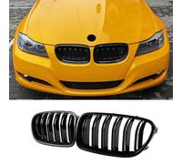 Jinpengyong Griglia Anteriore per BMW 3er E90 E91 - Doppio Rene Frontale Di Ricambio in ABS Nero Lucido (2009-2011)