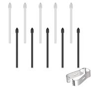 Jinpojun 10 Punte di Ricambio per Samsung Galaxy Tab S8/Tab S8+ Plus/Tab S8 Ultra/Tab S7/S7+ Plus/S7 Fe/Tab S6/S6 5G/S6 Lite, Tocca Stylus S Pen Set di Strumenti Penna Pennini(Bianco e Nero)