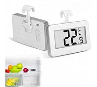 Jinpojun 2 Pezzi Termometro Digitale del Frigorifero, Mini LCD Digitale Termometro, Termometro Freeze con Gancio, Ideale per la Casa, Ristoranti, Caffè, Bar
