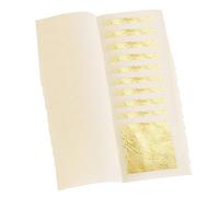 Jinpojun 24K Fogli di Foglie d'oro per Doratura, Progetti di Artigianato, Mobili, Decorazioni per la Casa, Tappezzeria, Pittura, 4,33 x 4,33 cm