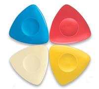 Jinpojun 4 Pezzi Gessi da Sarta Colorati, Gesso Sarta per Tessuti e Cucito, Triangolo gessetti per Sartoria per Cucito, Fabbricazione, Marcatura su Stoffa DIY