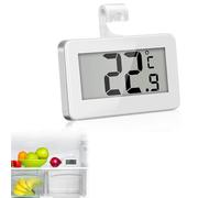 Jinpojun Termometro Digitale del Frigorifero, Mini LCD Digitale Termometro, Termometro Freeze con Gancio, Ideale per la Casa, Ristoranti, Caffè, Bar