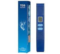 Jinpojun Tester di qualità dell'Acqua TDS, Digitale Misuratore TDS per Acquari, Piscine, Acqua, Laboratorio, Idroponica Piscina, Auto Calibrazione per Acqua Potabile, 0-9990 PPM