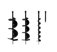 JINPRDAMZ Set di 3 punte da giardino per trapano, 10, 15, 20 x 75 cm, punte elicoidali da giardino, per scavare