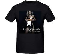 JINPUJING ANA Popovic Unconditional Mens T-Shirt Printed Graphic Top Unisex Black Tee M