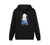 JINPUJING Kaine Nier Replicant Automata Game Mens Hoodies Printed Graphic Pullover Unisex Black Sweatshirts M