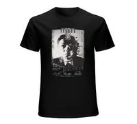 JINPUJING Tetsuo Hip-Hop Mens T-Shirt Printed Graphic Top Unisex Black Tee XL