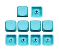 JINQIGG 10pcs PBTS KEYCAPAPS MOAS HEAUT 1U Blanks Supplementi Keycaps per Tastiere Meccaniche Gioco