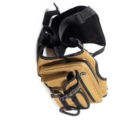 JINQIGG Active Lifestyle Borsa a tracolla con tasche organizzative in tessuto impermeabile traspirante per gli uomini, cachi