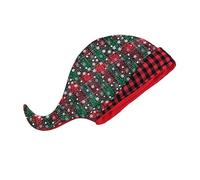 JINQIGG Cappello unisex da elfo, cappello natalizio in pile per le vacanze, leprechaun allegro, streetwear, cappello da donna