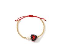 JINQIGG Elegante braccialetto dell'amicizia con ciondolo a forma di crocifisso in cristallo arcobaleno, ipoallergenico, catena in metallo, unisex, Come da immagine