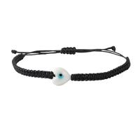 JINQIGG Elegante braccialetto dell'amicizia in filo intrecciato a mano con ciondolo occhi malvagi, accessorio alla moda per l'uso quotidiano, Come da immagine