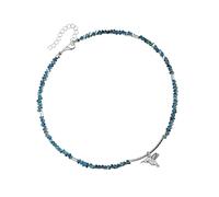 JINQIGG Elegante collana con ciondolo a forma di uccello con dettagli in cristallo, lunghezza versatile, per abiti quotidiani, accessori da donna, collana alla moda per le donne, Misura unica, come