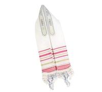 JINQIGG Elegante foulard in morbido tessuto arioso tradizionale fatto a mano, adatto per preghiere quotidiane e festival, rosa, Taglia unica