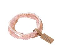 JINQIGG Elegante set di braccialetti con perline in vetro da donna, leggeri, accessori per feste da indossare tutti i giorni, vetro/smaltato