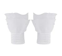 JINQIGG Guanti in pizzo trasparente fatti a mano estensori manica staccabile perline perline polsini da polso in rete a strati leggeri abbigliamento formale polsini a strati in rete pura per le donne