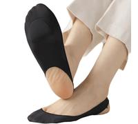 JINQIGG Palla Di Piede Cuscino Calzino Metatarsale Pads Imbracature Puntali Puntali Calzini Avampiede Calzini Antiscivolo Sollievo Liner Metatarsale Donna, Nero , Fine packaging indep