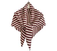 JINQIGG Sciarpa di lana oversize da donna, scialle invernale, morbida, calda, triangolare, per il freddo, Rosso a righe, Taglia unica