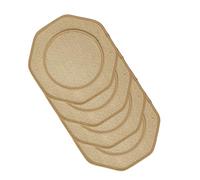 JINQIGG Set di 4 tovagliette vintage in fibra naturale, resistenti al calore, facili da pulire, tovaglietta per casa, ristorante, piccolo spazio, essenziale