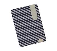 JINQIGG Sicuro Attraente Finale Carbonfiber Ispirato Portafoglio Sottile Blocco Carta Caso Maschio Affari Altrimenti Casual Portafoglio Permanente per gli Uomini, Grigio e nero.