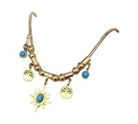 JINQIGG Star Trees Collana con ciondolo geometrico in lega robusta albero della vita ciondolo clavicola catena gioielli per le donne stili retrò Multi occasione moda accessorio gioielli, Misura unica