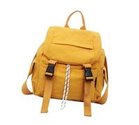 JINQIGG Zaino da viaggio impermeabile borsa per libri scolastici piccole borse da città piccole borse zaini borsa per donne e ragazze shopping zaini borsa per le donne, Giallo