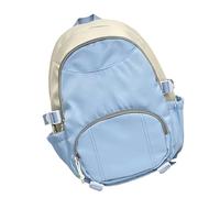 JINQIGG Zaino ergonomico in nylon per studenti delle scuole superiori con scomparti multipli Design ergonomico resistente all'usura borse da viaggio pratici zaini in nylon, Blu