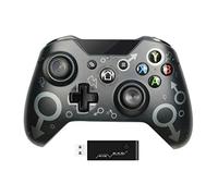 JINQII - Controller wireless con adattatore wireless da 2,4 GHz, compatibile con Xbox One/One S/One X/P3/Windows