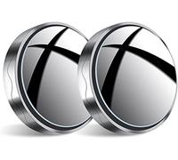 JinRui-T 2 specchietti per punti ciechi, specchietti laterali per punti ciechi, 5,6 cm, rotondi, accessori per specchietto retrovisore auto, rotazione a 360 gradi, con ventosa per auto, SUV, furgoni e