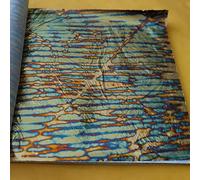 JINRUISI Foglia di lamina d'oro variegata 50 fogli Libretto Colorata imitazione foglia d'oro Doratura Artigianato Decorazione artistica（Oro al tramonto）