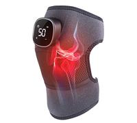 JinsenTGG Massaggiatore per Ginocchia Riscaldato, Vibrazione di Riscaldamento Regolabile e Ciclica Fascia per Ginocchio Completamente Riscaldata 3D per Massaggiatore per Ginocchia, Spalle e gambe