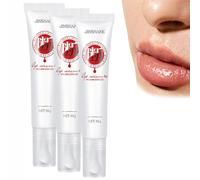 Jinshane, balsamo per labbra idratante, essenza nutriente, trattamento labbra rosa fresco, rimuove le labbra scure, crema rapida, balsamo per labbra scure, maschera per labbra Jinshane (3 pezzi)